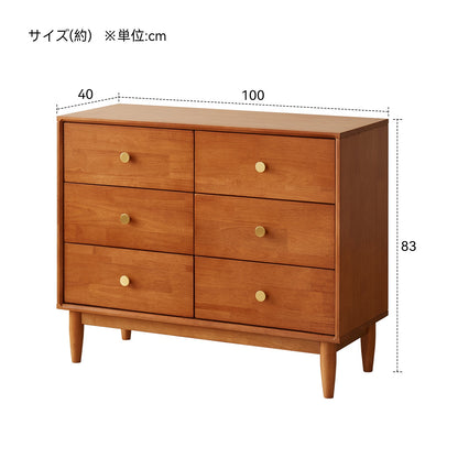 無垢材 チェスト 9 段 / 6 段 / 5 段 コンパクト収納 レトロ風 シンプルデザイン リビング収納棚チェスト 六斗柜.jpg
